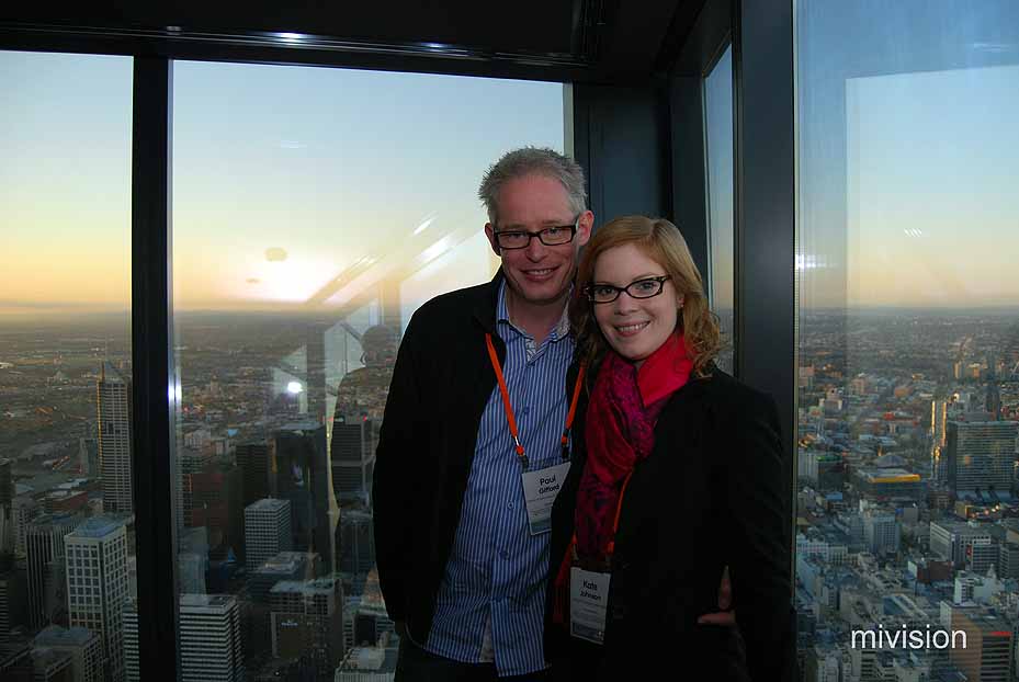 Paul Gifford and Kate Johnson at the Eureka SkyBar - Image 1 Provision Focus 2010 Congress Gallery (40)