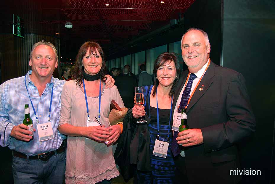 Richard Hoare, Sue Laurie, Chris Boyer and Peter Stewart at the Eureka SkyBar - Image 5 Provision Focus 2010 Congress Gallery (40)
