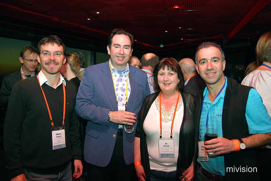 Glenn Howell, Futurist Craig Rispin, Jo Howell and John Nicola from Optique Line at the Eureka SkyBar - Image 11 Provision Focus 2010 Congress Gallery (40)