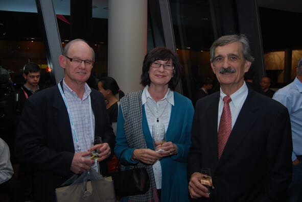 Bob and Sue Lees with Ron Baroni of Optometry Giving Sight - Image 7 SRC Transitions Gala Dinner 2012 (70)