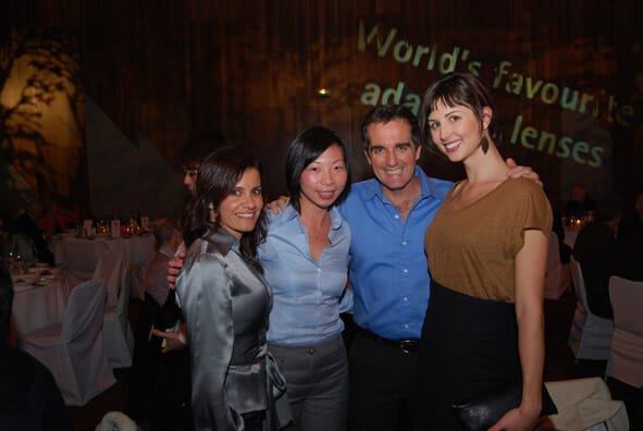 Lisa Skar and Danni Man from Carl Zeiss with mivision's Mark Cushway and Julia Loughlin from PPR - Image 20 SRC Transitions Gala Dinner 2012 (70)