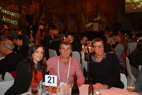 Casey Dempster and Ronnie Moss from Apollo Optical with Philip Rose from Eyecare Plus - Image 43 SRC Transitions Gala Dinner 2012 (70)