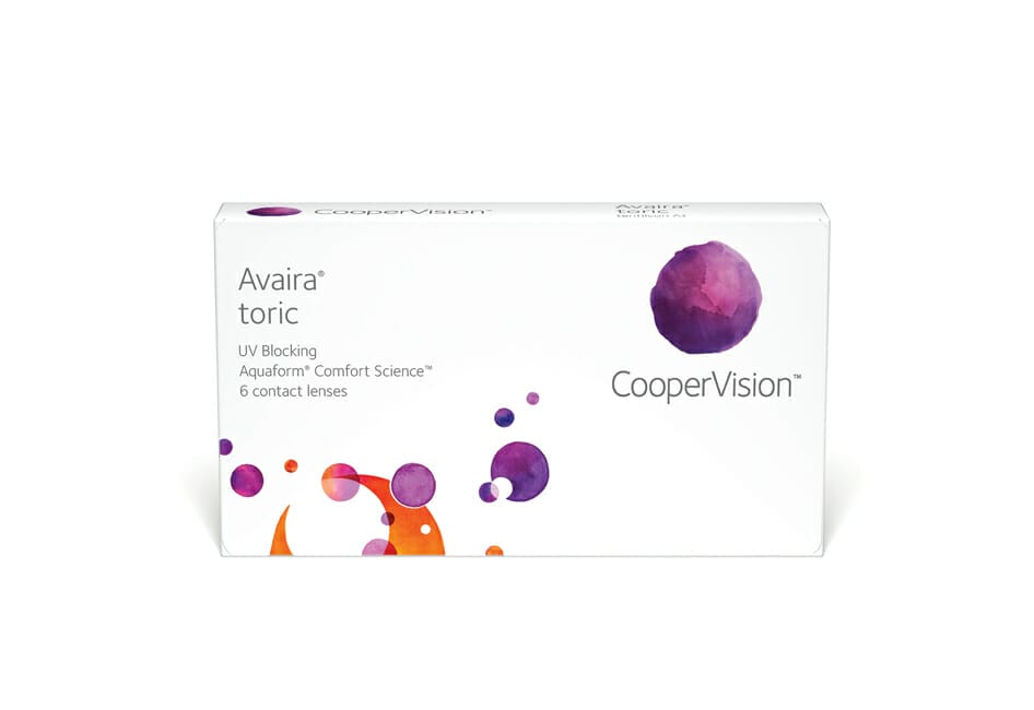 CooperVision Expands Lens Parameters Mivision   Avaira Toric 6ct Carton Front Facing Small 