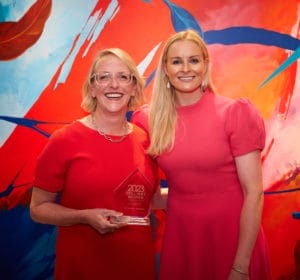 Kate Taylor with Jess Gallagher