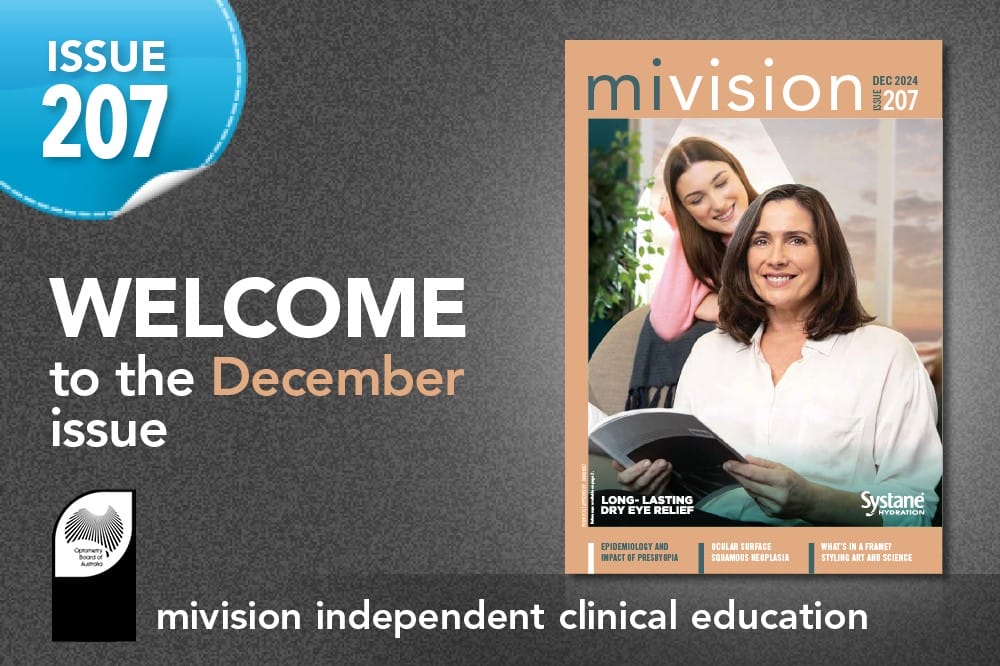 Cover image of December mivision, issue 207.