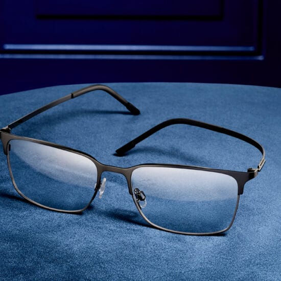 Flexon Eyewear on table