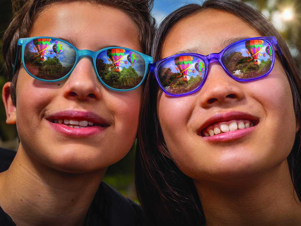 kids wearing hoya miyosmart lenses in sunglasses