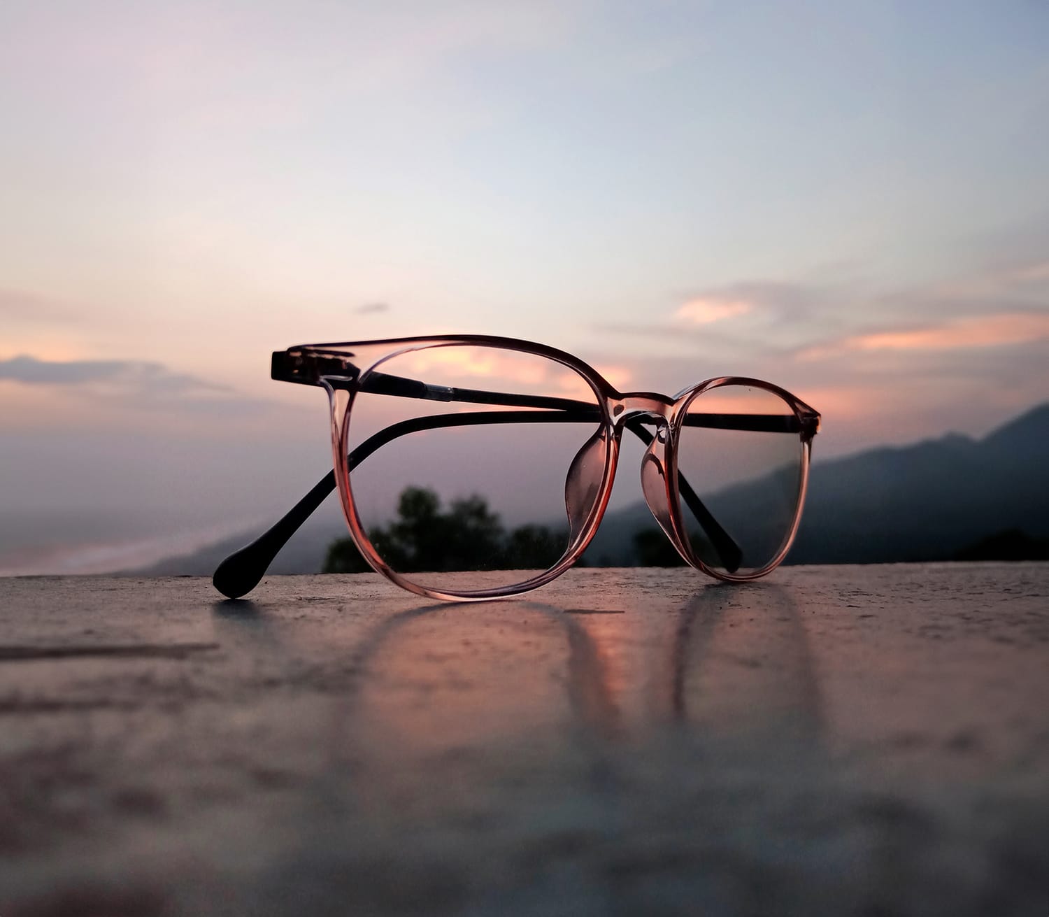 Glasses with CR Labs Satin Plus lens coating 