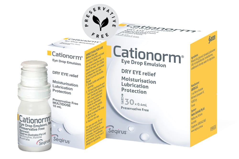 Cationorm packaging