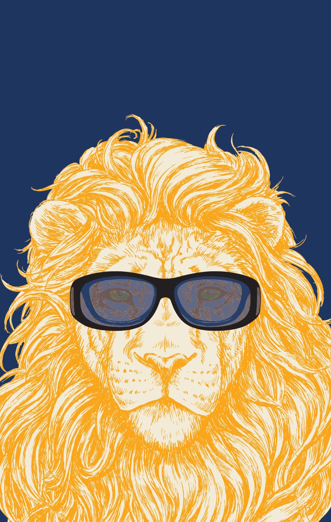 Graphic of lion wearing overspex fitovers