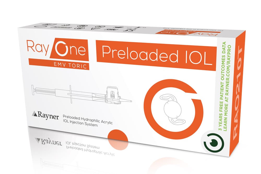 RayOne EMV IOL packaging