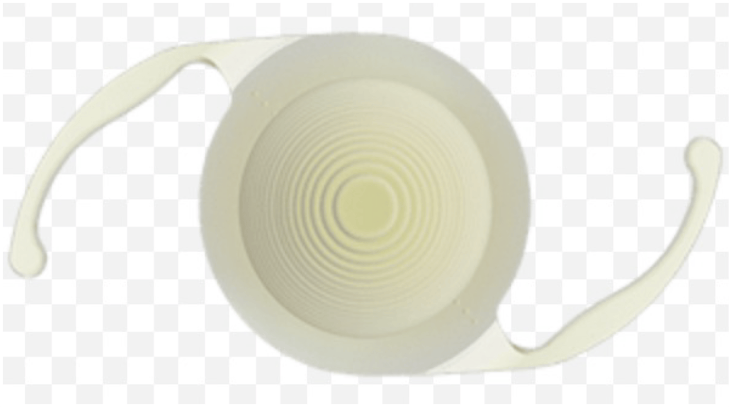 Figure 2. Example of the diffractive rings of a trifocal intraocular lens.