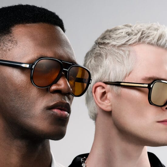 two people wearing Kador Stars sunglasses