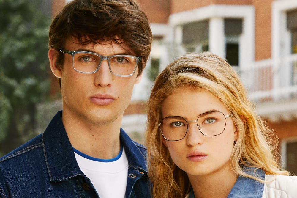 Couple wearing Pepe eyewear
