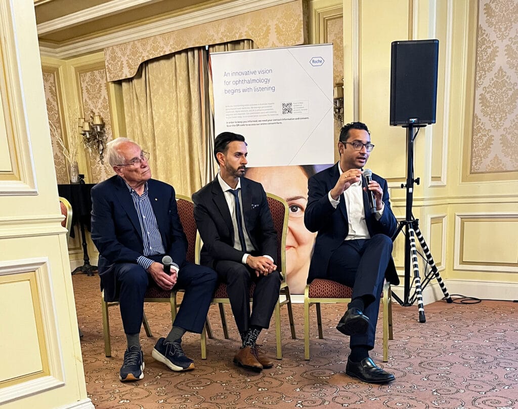 From left: Professor Paul Mitchell, Dr Gaurav Bhardwaj, and Associate Professor Hemal Mehta.