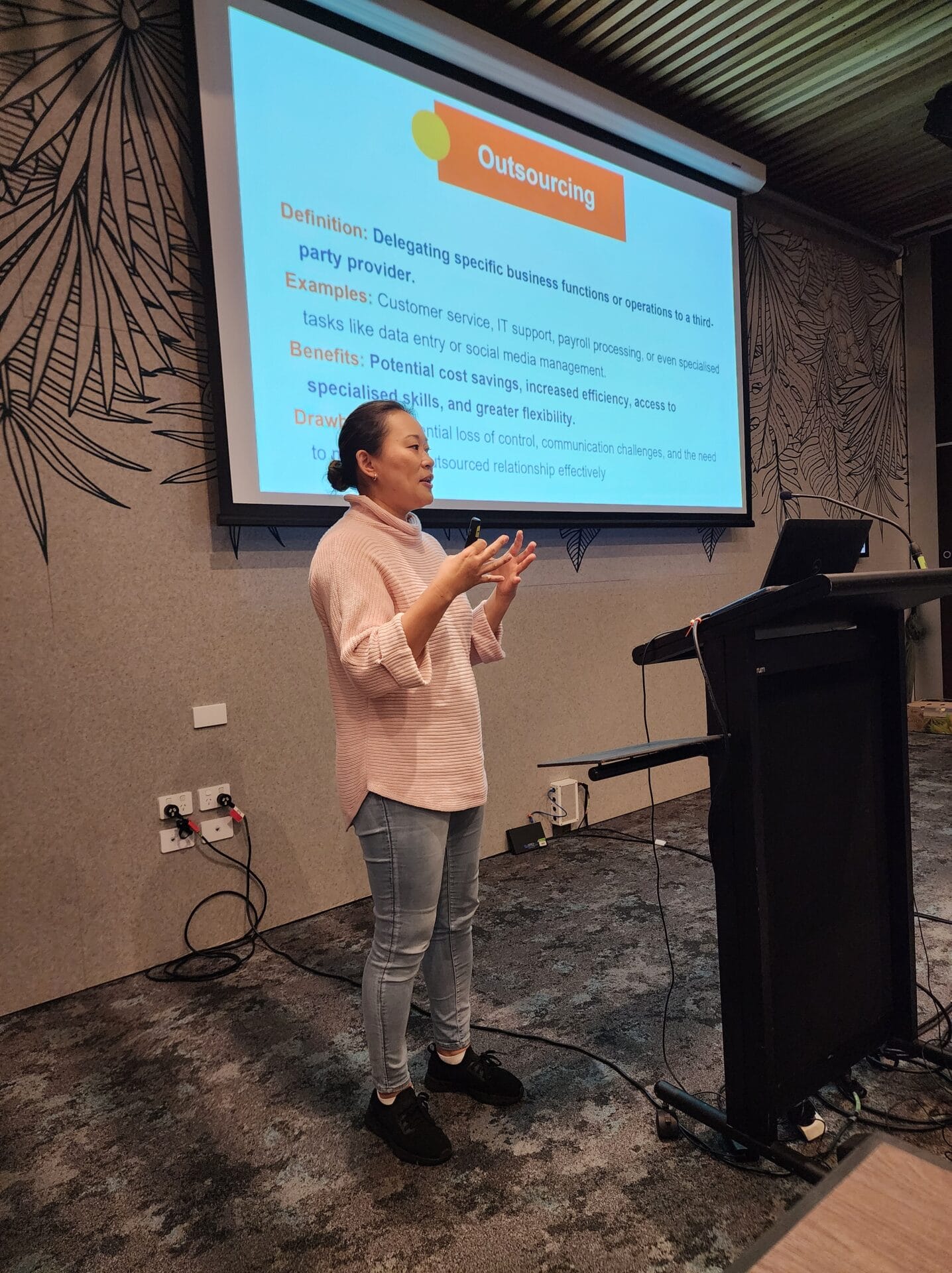 SooJin Nam speaks to the Entrepreneurs' Club