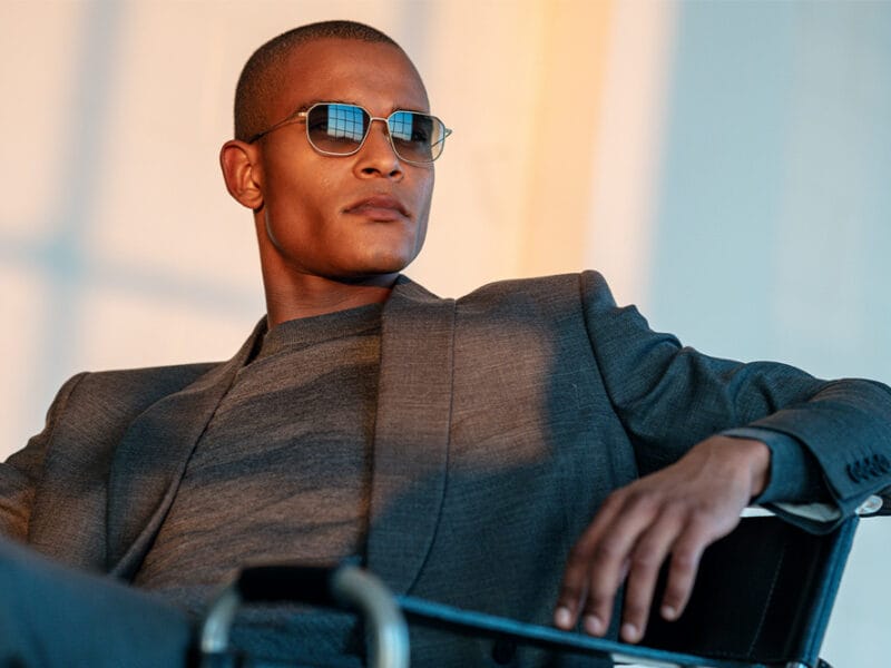 Man wearing Blackfin sunglasses
