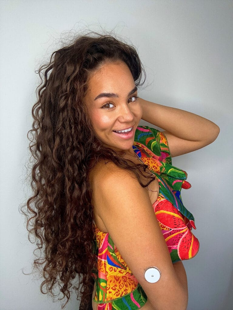 Amber Mauigoa at 21 years old and living with diabetes.