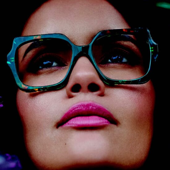 woman wearing lacroix frames