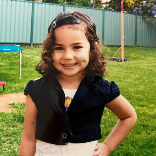 Amber Mauigoa at four and a half years