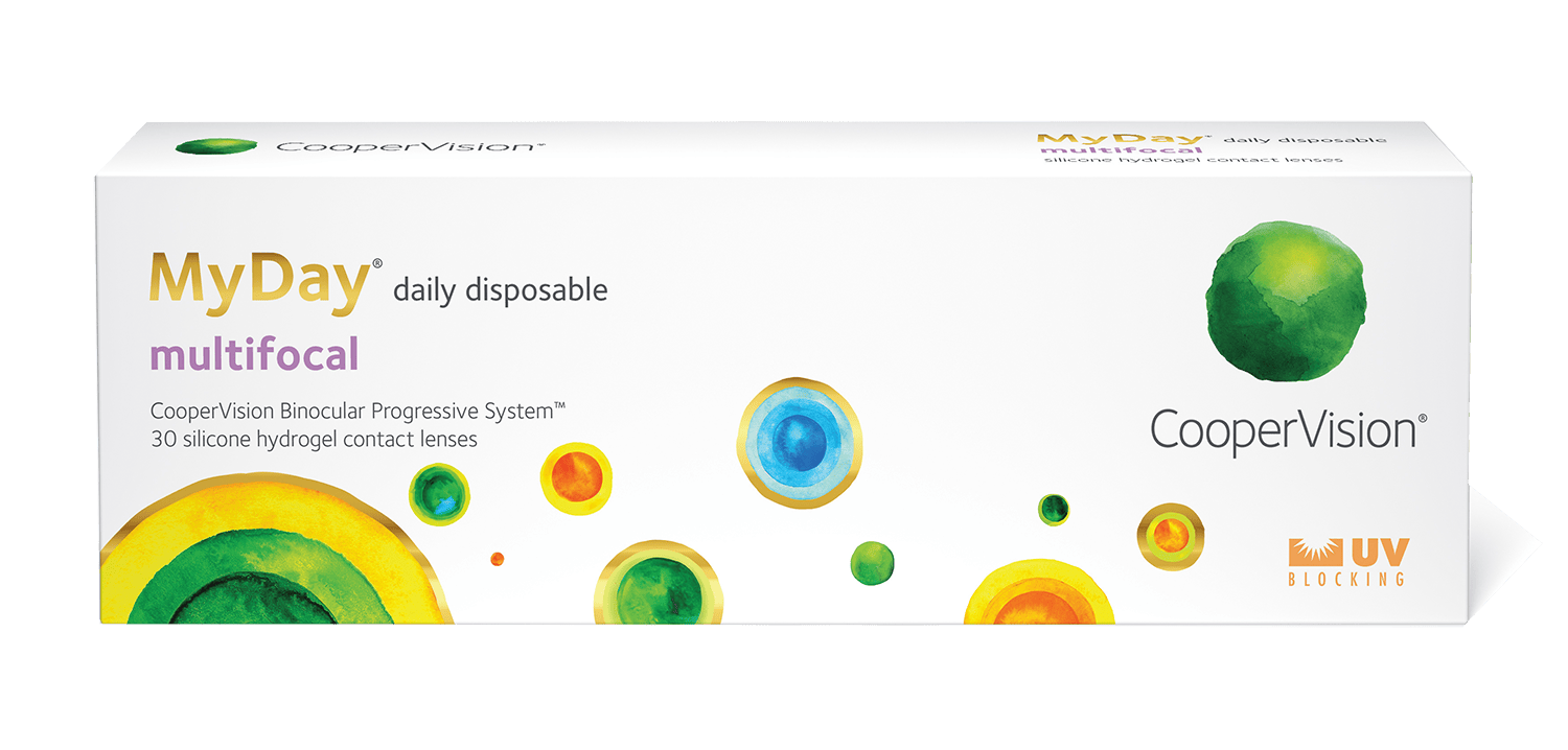 MyDay multifocal lens packaging 