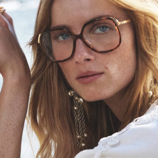 woman wearing chloe eyewear