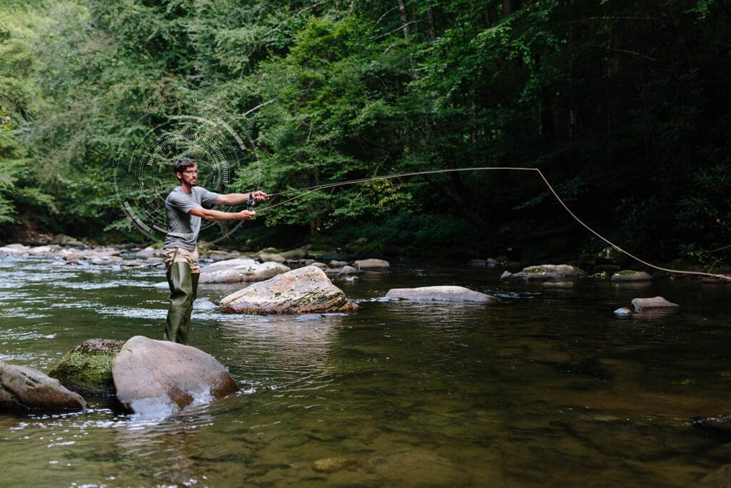 Man fishing