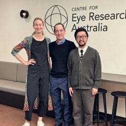 Charlotte Casebourne Stock, Professor Keith Martin and Associate Professor Raymond Wong