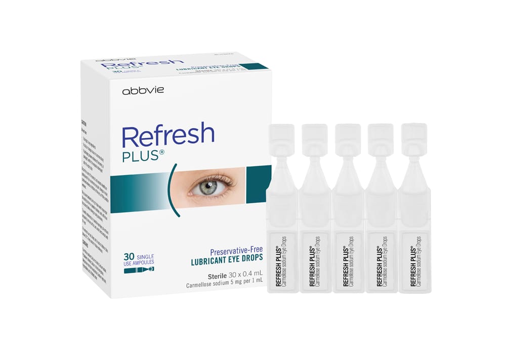 Refresh Plus box and vials