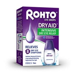 Rohto eyedrop packaging
