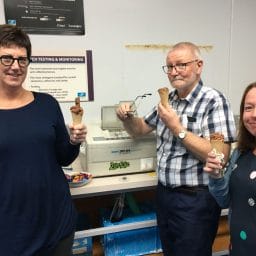 Mr Wain and colleagues enjoying a well-earned NZ ice-cream at the conclusion of an ACOD workshop.
