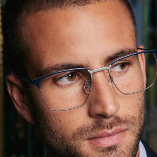 man wearing professional eyewear