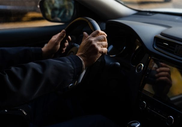 Person driving