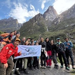 Eyes2Everest team before the Nepalese mountain rescue