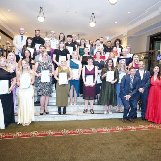 Graduates and award winners at the Melbourne ODA Gala
