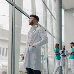 Image shows healthcare workers
