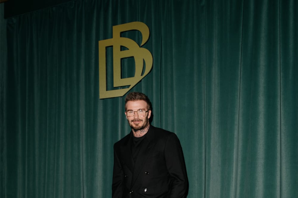 David Beckham wears his eyewear