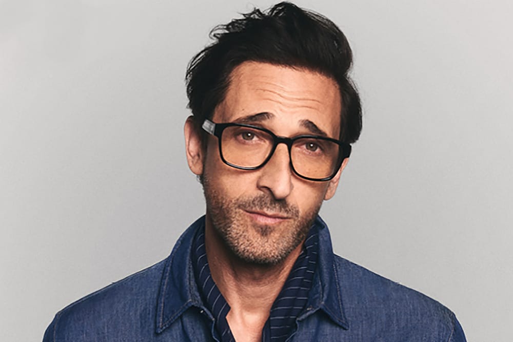 Adrien Brody in Lacoste glasses