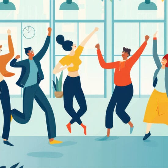 Graphic representing good workplace culture.
