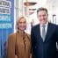 Diabetes Australia CEO Justine Cain and with Health Minister, the Hon Mark Butler, at the National Diabetes Summit.
